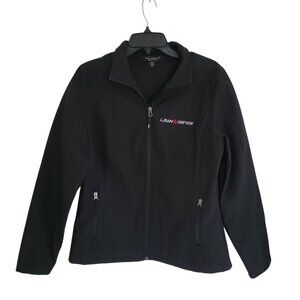 Coal Harbour Full Zip Soft Shell Jacket WomensSize M Black Lean Sensei Logo